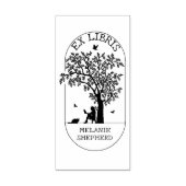 Moderne ex libris boom, boek rubberstempel (Afrduk)