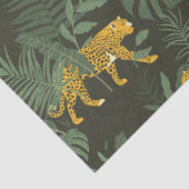 Moderne exotische bladeren en luipaard tissuepapier (Detail)