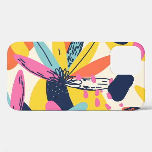 Moderne exotische oerwoud planten illustratiepatro Case-Mate iPhone case (Achterkant (horizontaal))