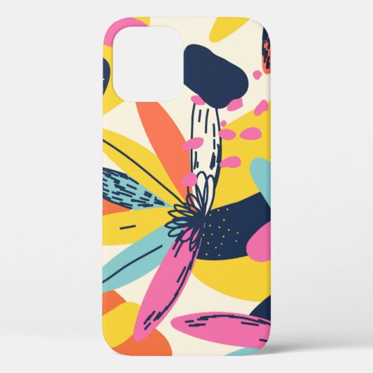 Moderne exotische oerwoud planten illustratiepatro Case-Mate iPhone case (Achterkant)