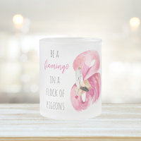 Moderne exotische roze Waterverf flamingo met cita
