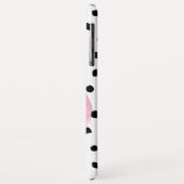 Moderne exotische roze Waterverf Flamingo & Stippe Case-Mate iPhone Case (Achterkant/links)