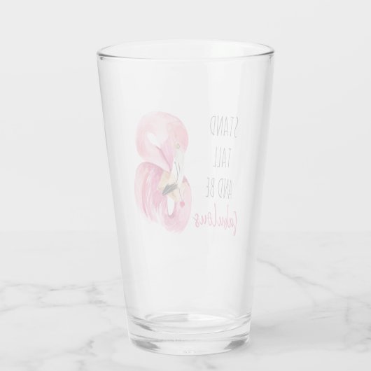 Moderne, exotische standaard en verbluffend flamin glas (Achterkant)