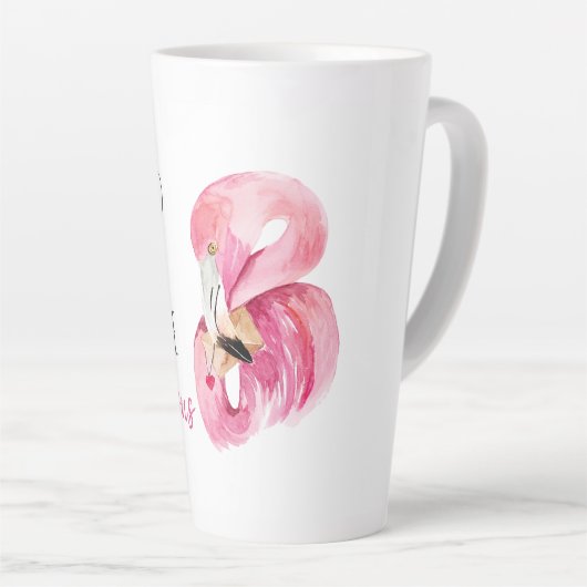 Moderne, exotische standaard en verbluffend flamin latte mok (Rechterhoek)