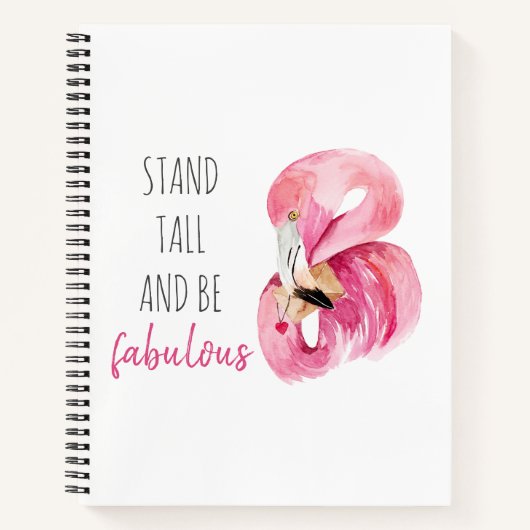 Moderne, exotische standaard en verbluffend flamin notitieboek (Voorkant)