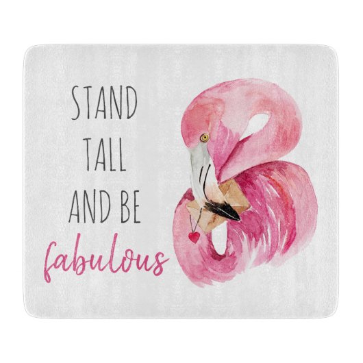 Moderne, exotische standaard en verbluffend flamin snijplank (Voorkant)