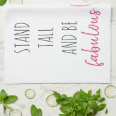 Moderne, exotische standaard en verbluffend flamin theedoek (Gevouwen)