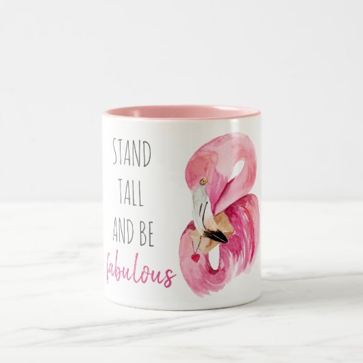 Moderne, exotische standaard en verbluffend flamin tweekleurige koffiemok (Center)