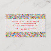 Moderne expressionistische kunst Waterverf schilde Afsprakenkaartje (Achterkant)