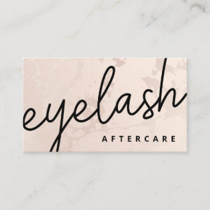 Moderne Eyelash-uitbreidingen Lash Lift Aftercare Visitekaartje