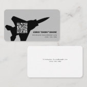 Moderne F-15 gevechtsvliegtuig Visitekaartje (Voorkant / Achterkant)