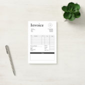 Moderne factuur voor kleine bedrijven Verkoopbon Post-it® Notes (Kantoor)