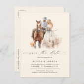 Moderne Faire-Part de Date de Mariage Rustique Occ (Devant / Derrière)