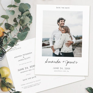 Moderne faire-part de mariage personnalisable avec