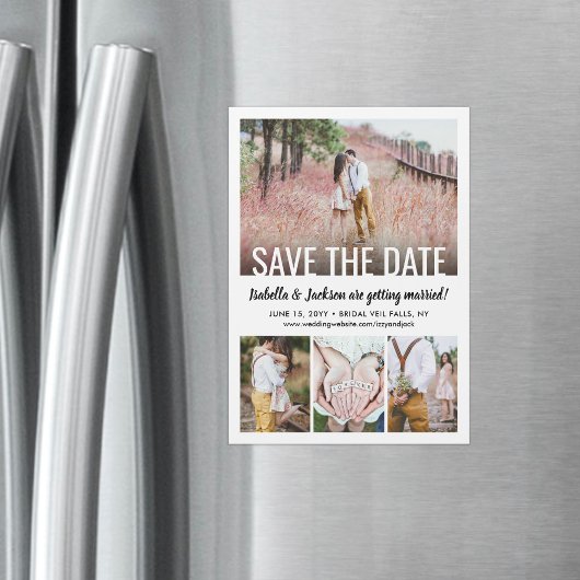 Moderne Faire-Part de Mariage Simple avec Quatre P
