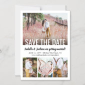 Moderne Faire-Part de Mariage Simple avec Quatre P (Recto)