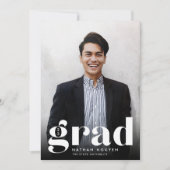 Moderne | Faire-part d'obtention d'une licence pho (Devant)