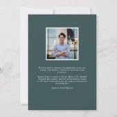 Moderne | Faire-part d'obtention d'une licence pho (Dos)