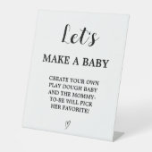 Moderne faisons un Baby shower bébé signe de jeu (Recto)