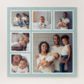 Moderne familie 6 Square Photo Collage Legpuzzel (Verticaal)