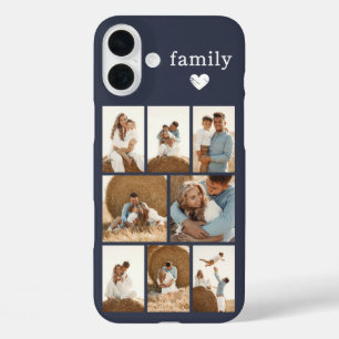 Moderne Familie 8 Foto Grijs iPhone 16 Plus Hoesje