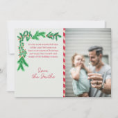 moderne familie aangepaste kerstgroet feestdagenkaart (Voorkant)