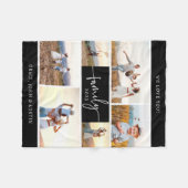 Moderne familie fleece deken (Voorkant (Horizontaal))