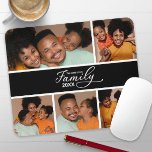 Moderne Familie Foto Collage Muismat