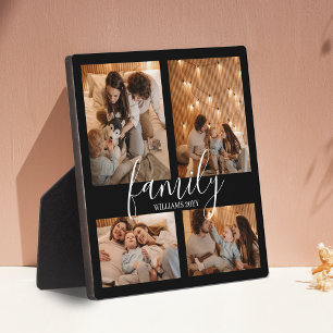 Moderne familie Keepsake fotocollage Fotoplaat