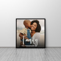 Moderne Familie Typografie Foto Custom