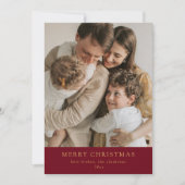 Moderne familie vakantie aangepaste Kaart (Voorkant)