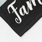 Moderne familiefamjabloon Je woorden op maat Fleece Deken (Hoek)