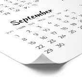 Moderne familiefoto 2024 kalender poster (Hoek)