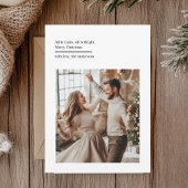 Moderne familiefoto | Alles is rustig, alles is he Feestdagenkaart