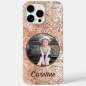 Moderne Familiefoto Bloemenprint Case-Mate iPhone Case (Achterkant)