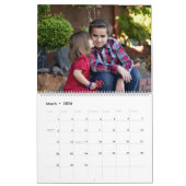 Moderne familiefoto op maat kalender (Mar 2026)