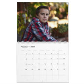 Moderne familiefoto op maat kalender (Feb 2026)