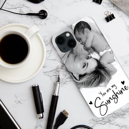 Moderne familiefoto U bent mijn zonneschijnmoeder Case-Mate iPhone Case