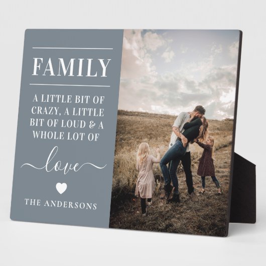 Moderne familiefotofkeepomwille fotoplaat (Zijkant)