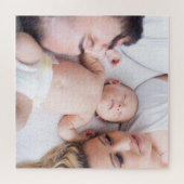 Moderne familiefotofkeepomwille legpuzzel (Horizontaal)