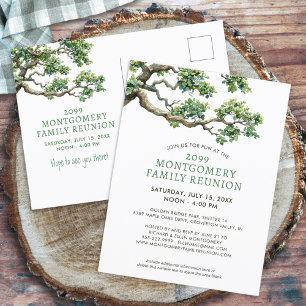 Moderne familiereünie stamboomtak briefkaart