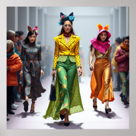 Moderne fancy mode design vrouwen printbaar poster