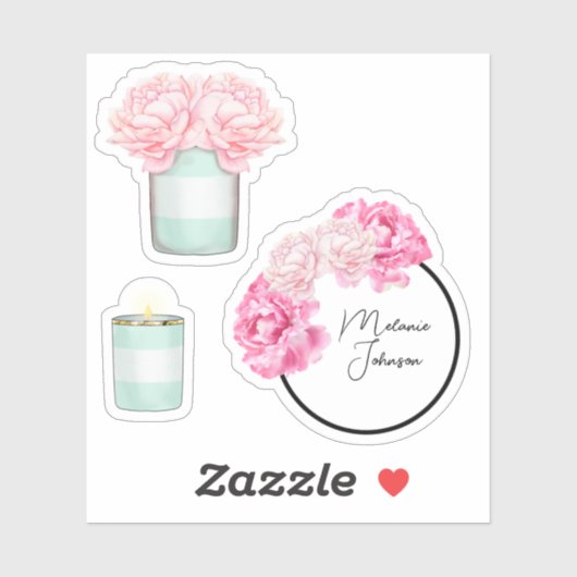 Moderne Fancy staafjes voor meisjes Sticker (Vel)