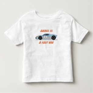 Moderne Fast One Race Car Boy 1e Verjaardag Kinder Shirts