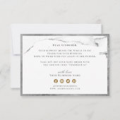 Moderne faux argent marbre luxe affaires merci (Dos)