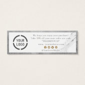 Moderne faux argent marbre luxe affaires merci (Dos)