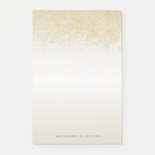 Moderne Faux Gold Confetti - op maat gesneden Post-it® Notes