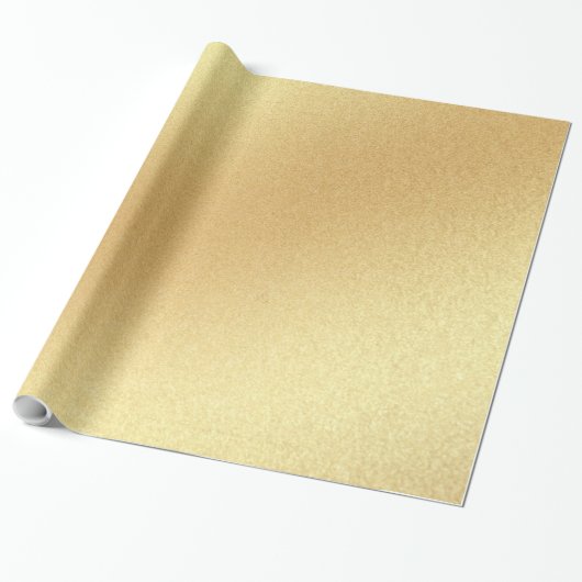 Moderne Faux Gold Glitter Gouden Elegant Glanzend Cadeaupapier (Uitgerold)