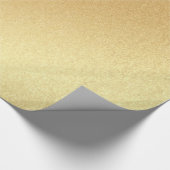 Moderne Faux Gold Glitter Gouden Elegant Glanzend Cadeaupapier (Hoek)