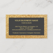 Moderne Faux Gold Glitter Honey Bee Beekeeper Visitekaartje (Achterkant)